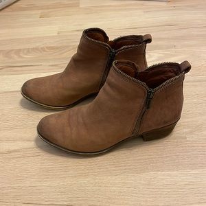 Lucky Brand women’s Basel leather booties size 7.5